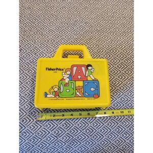 Vintage Fisher Price Yellow Lunch Box With Thermos #638